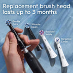 Oral-B iO Series 2 Rechargeable Electric Powered Toothbrush, Pure White with 1 Gentle Care Brush Head - Automatic Pressure Sensor to Protect Gums - 3 Modes - 2 Min Timer