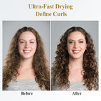 Large Diffuser Attachment Compatible with Dyson Airwrap, Upgraded Bigger Diffuser Nozzle to Dryer Faster and Define Curls Hair, Gold