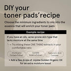 ONE THING Unbleached Cotton Pads | DIY Dry Toner Pads, Large Size Exfoliating Soft Lightweight Face Rounds | Daily Travel Size Refill No Lint Double Sided | Korean Skin Care (120 Refill Pads)