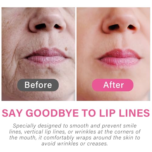Anti Wrinkle Patches for Lip, Overnight Smoothing Wrinkles - Anti-Wrinkle Silicone Facial Patches for Lip, Fine Lines Wrinkle Patches for Smile Line & Lip Area