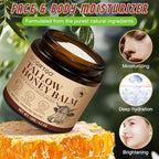Beef Tallow for Skin,Tallow and Honey Balm,Beef Tallow for Face,Tallow Face Moisturizer,Natural Moisturizer Hydrates,Deeply Nourishes the Skin, Enhances Natural Radiance (1pcs)