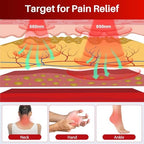 Comfytemp Red Light Therapy Wrap for Body, 37'' Near Infrared Light Belt for Neck Face Chin Knee Ankle Pain Relief, 10W Wearable Wrap with 63 LEDs for Hand Foot Joint Muscle Stiffness, 660nm & 850nm