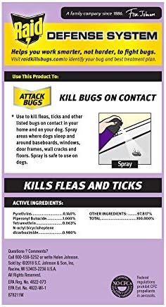 Raid Flea Killer, Kills Fleas, Crickets, Roaches, Silverfish and Ticks, Use in Your Home or on Your Dog (1 Pound (Pack of 6))