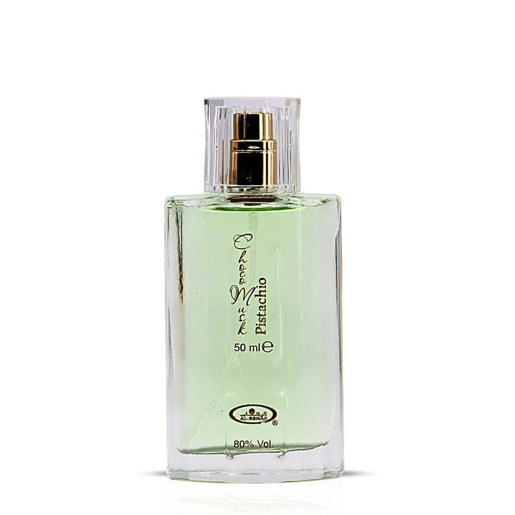Al-Rehab Choco Musk Pistachio Eau de Parfum for Women & Men - 50ml (1.65 oz) | Nutty Gourmand Perfume with Pistachio, Chocolate & Vanilla | Sweet, Creamy & Addictive | Long-Lasting Arabian Fragrance