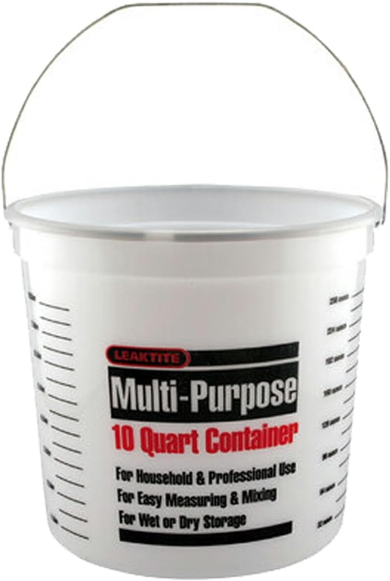 Leaktite 10Q12NM0012 10 Qt Multi-Purpose Pail W/Reinforced Rim, 10Qt