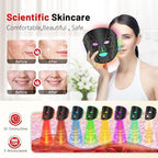 Red Light Therapy Mask for Face, 8-1 Colors Light Facial Skin Care Mask, Red Light Therapy Mask At Home, 660nm&850nm Infrared Light Therapy Device Mask With Timer Remote Control, Relife, Active