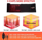 Red Light Therapy Belt, Infrared Light Therapy Wrap Red Light Therapy Device for Body with Timer for Back Shoulder Waist Muscle Pain Relief for Women Men