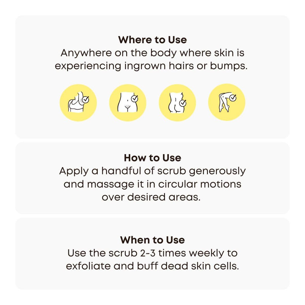Bushbalm Dark Spot Exfoliating Scrub – Pre-Shave Sugar Scrub for Dark Spots, Hyperpigmentation, Razor Bumps & Dry Skin – Gently Buffs & Soothes Sensitive Skin - Bermuda 236 ml