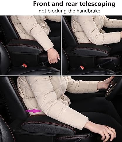 OQHAIR Armrest Box Armrest Box Retrofit Parts Center Console Special Storage Space Car Elbow Rest with USB Cup Holder For Suzuki Every