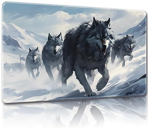 Playmat for MTG, with Free Storage Bags,Game Mat 24 x 14 inches, TCG and Board Game Mat for Cards,Mousepad Desk Mats (Regular,Magic Mat 4)
