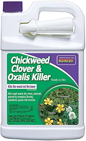 Bonide Chickweed, Clover & Oxalis Killer, 128 oz Ready-to-Use Spray, Controls Weeds & Roots without Harming Lawn