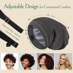 Joyhabit Satin Bonnet for Sleeping, Breathable Cotton Outside and Silky Satin Inside for Women and Men with Adjustable Strap