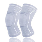 Compression Knee Sleeve for Men Women - Bamboo Charcoal Knee Brace for Sport Running (Gray, Medium)