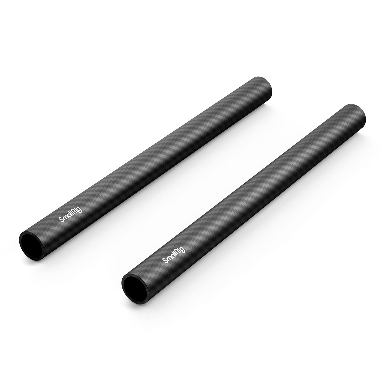 SmallRig 15mm Carbon Fiber Rod for 15mm Rod Support System (Non-Thread), 8 inches Long, Pack of 2