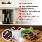Healthwise Low Acid Coffee K-Cups French Vanilla 100% Colombian Coffee K-Cups - Medium Roast, Healthier Coffee For Sensitive Stomachs - 144 Count (Pack of 12)