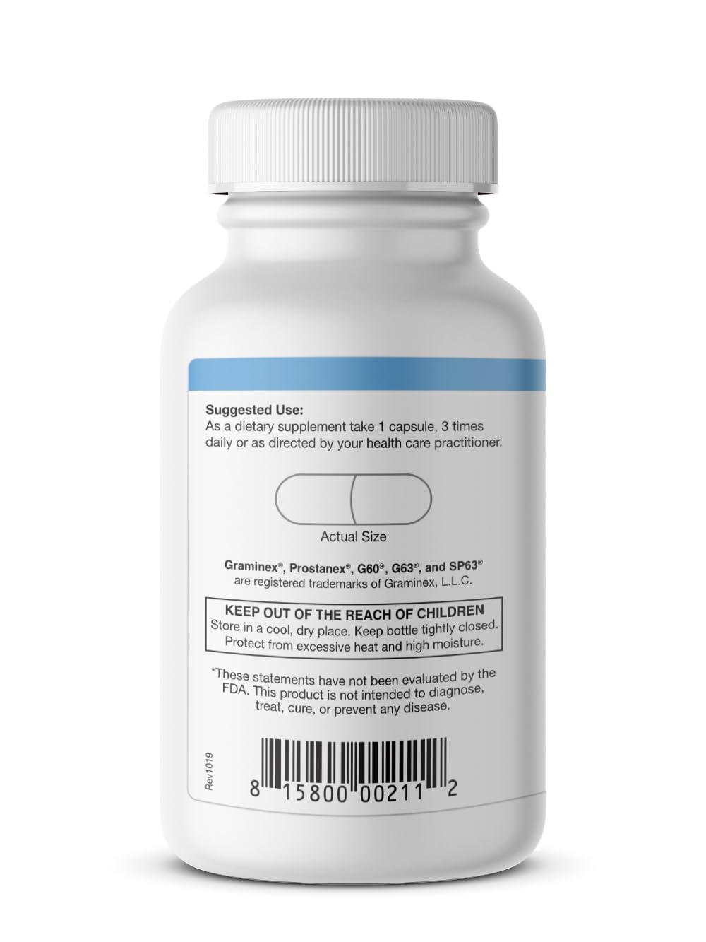 Graminex Prostanex - Prostate Health Supplement Flower Pollen Extract, Saw Palmetto - Support for Bladder Control & Urinary Tract Health, Rye Pollen Extract Made in USA, 90 Vegetarian Capsules