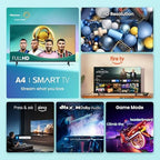 Hisense 32-Inch Class A4 Series FHD 1080p Smart Fire TV (32A4NF, 2025 Model) - DTS Virtual: X, Slim Bezel Design, Alexa Built in