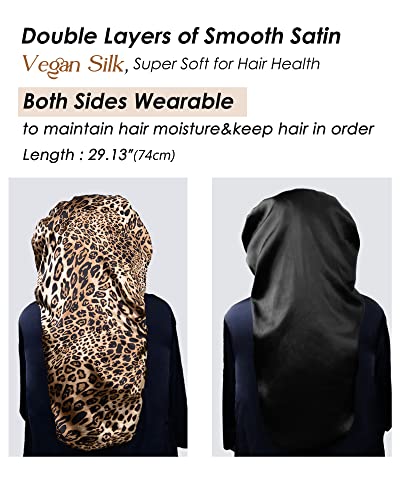 Long Bonnet Braid Bonnets for Sleeping Satin Bonnet Silk Bonnet Hair Braid Bonnet for Sleeping Bonnets for Black Women