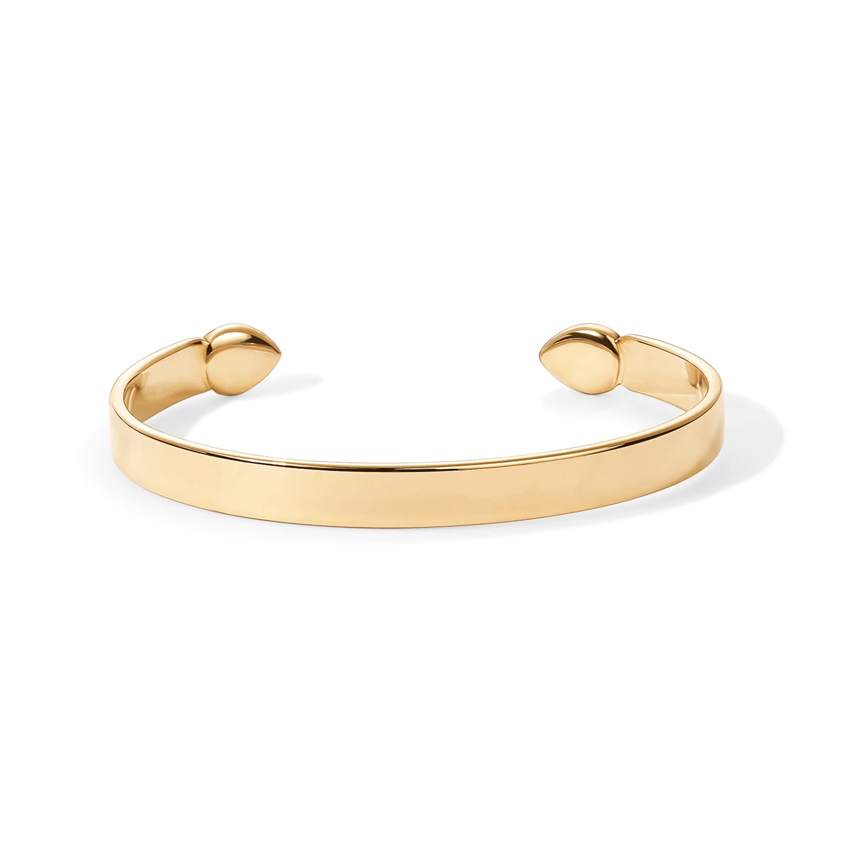 PAVOI Adjustable Cuff Bracelet for Women, 14K Gold Plated, Yellow Gold