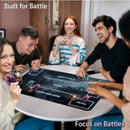 for MTG Game Playmat, for Magic TCG Rubber Play mat,Tabletop Card Playmats with Smooth Surface,Trading Card Inked Game Mat with White Zones,Battle Game,Fantasy Castle