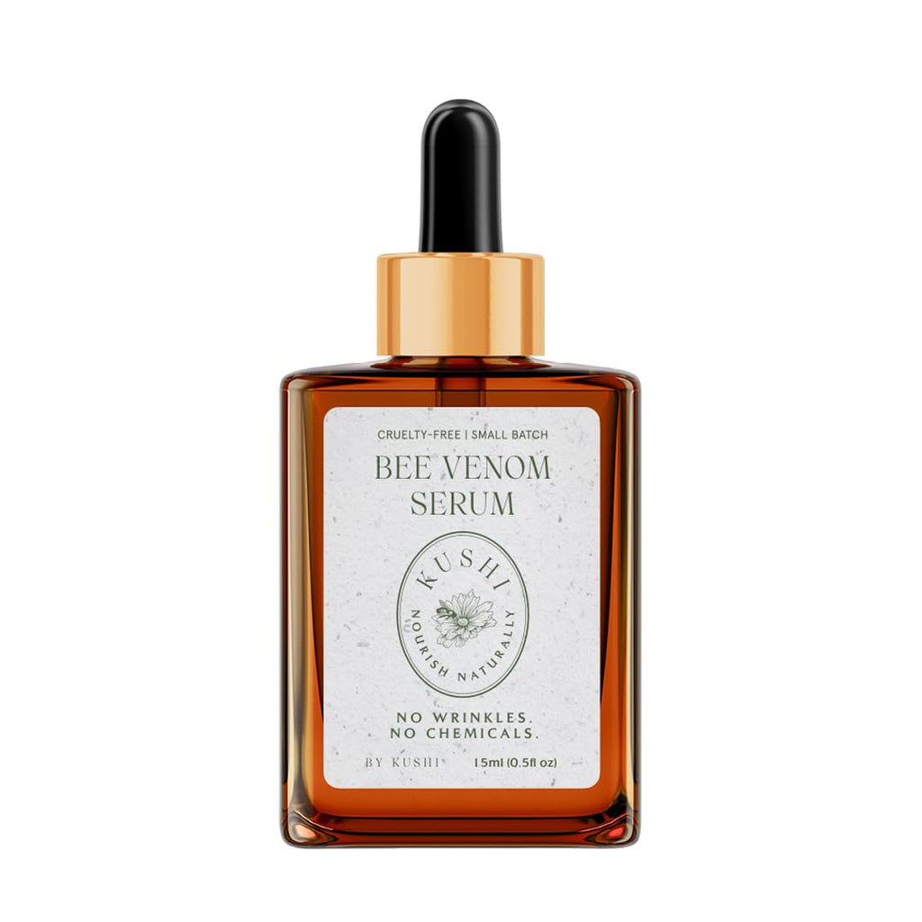 KUSHI Bee Venom Serum – Hydrating & Firming Face Serum for Radiant, Youthful-Looking Skin – Cruelty-Free, No Parabens or Sulfates – 15ml
