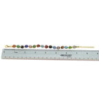 Glass of Venice Murano Bracelet - Italian Multicolor Sommerso Sparkling Beads Handmade Blown Glass for Women