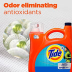 Tide Plus Febreze Sport Odor Defense Liquid Laundry Detergent, 105 fl oz, 74 Loads, HE Compatible