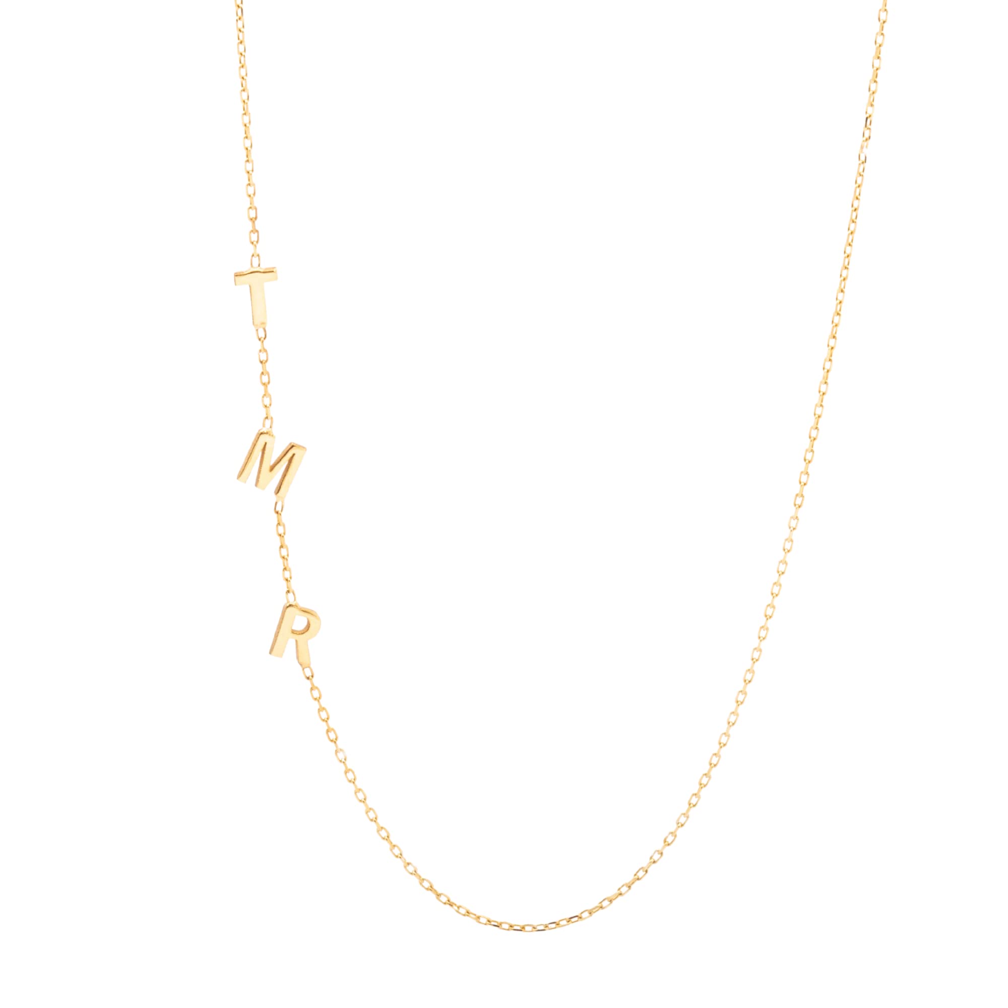 SilveristicJewelry Sideways Initial Necklace 925 Sterling Silver, Personalized Initial Necklace for Women, Custom Letter Necklace, Dainty Sideways Letter Pendant