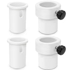 lodfGL Upgraded Pool Umbrella Pole Stabilizer Sleeve Adapter - Fit 1.5" & 1.35" Umbrellas for Waterways & AquaStar Single-Threaded Pool Deck Sleeves, Reduces Movement, White PC+ABS, 2Pack
