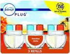 Febreze Plug in Air Freshener and Odor Eliminator Variety Pack - Hawaiian Aloha & Mediterranean Lavender Scent 6 Count Mix Pack