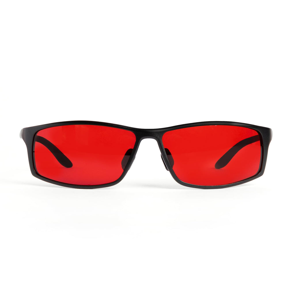 TrueDark by Dave Asprey | Twilights Elite | Blue Light Glasses for Women & Men, Red Lenses Block 99% Blue, Green & Violet Light for Night Use