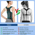 Back Brace Posture Corrector for Women and Men, Upgraded Adjustable Back Support for Upper and Lower Back Pain Relief, Shoulder Straightener for Scoliosis, Hunchback,Thoracic, Waistline-M(31.9"-37.4")