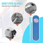 2024 New Double Sided Nose Hair Knife, 2-in-1 Nasal Hair Cutter, Nostril Hair Remover Tool, Portable Manual 360° Rotating Nose Hair Trimmer with Ear Picker for Women Men (5Pcs)