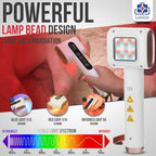 Red Light Therapy for Dogs - 6pcs 850nm & 10pcs 630nm Infrared Red Lights - 10pcs 630nm Blue Lights - Pain Relief, Muscle & Joint Pain, Reduce Inflammation, White