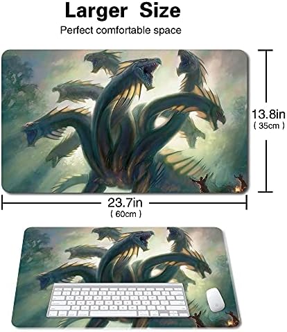 Board Game MTG Playmat Games Size 60X35 cm CCG Compatible for MTG CCG RPG Trading Card Game (Khalni Hydra)