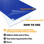 SATECH Sticky/Tacky/Adhesive Mat for Cleanroom Laboratory Construction Hospital Pets 36" x 45" White (Case of 4 Mats,30 Sheets Each)
