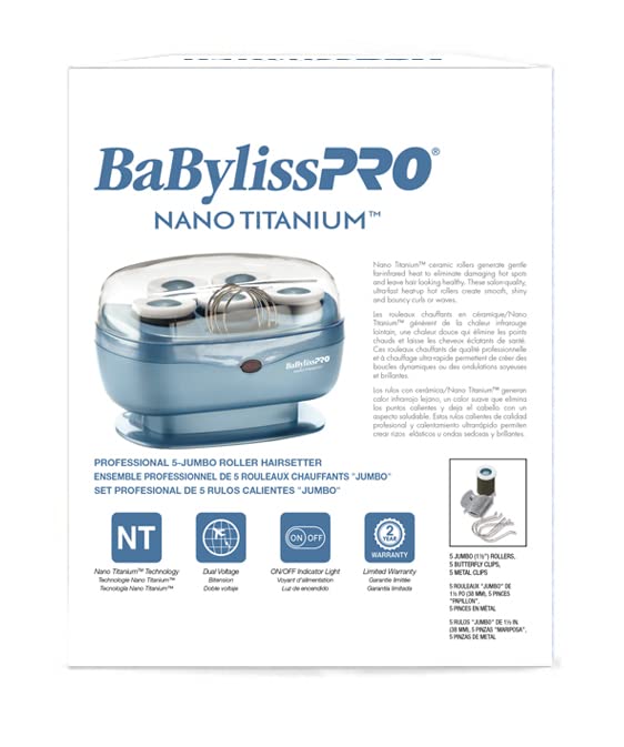 BabylissPRO Nano Titanium Professional Hot Rollers For All Hair Lengths