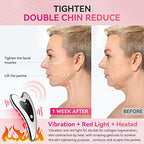 Electric Gua Sha Facial Tools - Face Sculpting Tool/Lift Device - Heated & Vibration & Red Light Massager, Anti-Aging & Wrinkles, Puffiness, Double Chin, Tension Relief