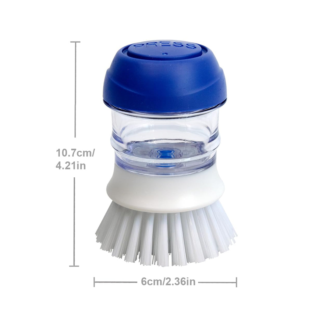 CELOX 2 Pack Dish Brush with Soap Dispenser for Kitchen Cleaning, Kitchen Brush for Dish Pot Pan Sink Cleaning