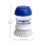 CELOX 2 Pack Dish Brush with Soap Dispenser for Kitchen Cleaning, Kitchen Brush for Dish Pot Pan Sink Cleaning