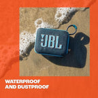 JBL Go 4 - Ultra-Portable, Waterproof and Dustproof Bluetooth Speaker, Big Pro Sound with Punchy bass, 7-Hour Built-in Battery, Made in Part with Recycled Materials (Blue)