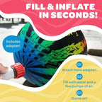 Watermelon Ball JR - Pool Toy for Underwater Games - Durable Ball for Pool Football, Basketball & Rugby - Perfect for Water Parties - Fun for Adults & Kids Alike - Fillable Pool Ball - Ages 6+