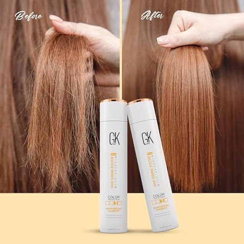 Global Keratin GKhair Moisturizing Shampoo Color Protection (300ml/ 10.1 fl.oz) | Organic Oil Extracts - Sulfate, Paraben Free Shampoo for Women, Men - All Hair Types