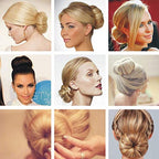 Beauty Small Hair Bun Maker - 2 Pieces Magic Styling Twist Ring Doughnut Chignon for Kids Ballet (Brown)