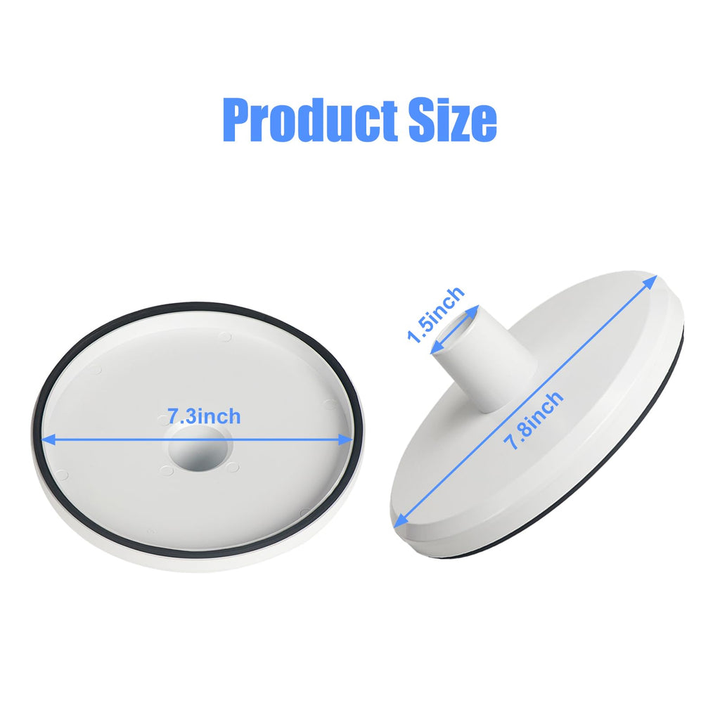 HenSinTc SP1106 Pool Vacuum Plate Ground Pool Skimmer for Hayward Skim Vac Plate 1082 SP1084 SP1085 SP1075, Fits Swimming Pool Skimmer Vac Vacuum Hose Adapter Plate, White