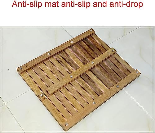 Wooden Mat,Non-Slip Mat for Bathroom,Outdoor Shower Bath Mat for Bathroom,Bamboo Bath Mat for Shower (Size : 30x70cm/12x28in)