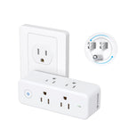 TROND Outlet Extender Surge Protector - 6 AC Outlet Splitter with 360 Rotating Plug, Multi Sockets Wall Expander with Power Switch, 1440J, 3 Way Plug Adapter for Home Bathroom Kitchen Office Dorm