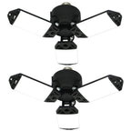 2Pack 80W LED Garage Light, 8000 Lumen Ceiling Lights with 3 Adjustable Panels, 6500K Daylight Light Bulb Fixture LED Lights for Garage, E26/E27 LED Shop Lights, Attic Workshop LED Bay Light