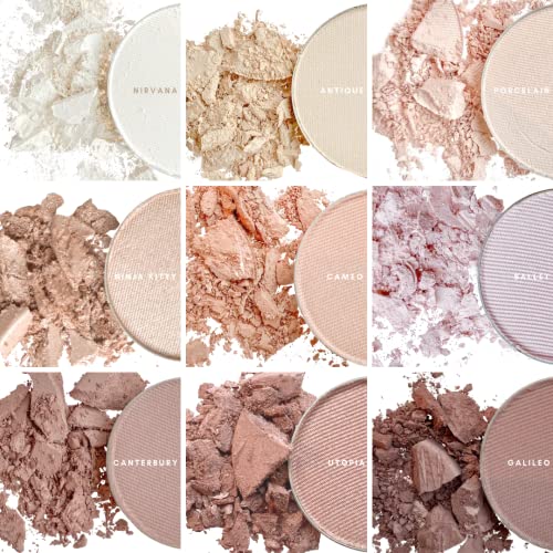 Honeybee Gardens Pressed Powder Eye Shadow Single Refill, Kind - matte soft, warm pink-beige, Long-Wearing, Creaseproof Mineral Color With Botanicals, 1.2g