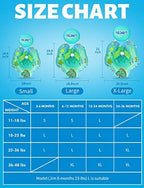 LAYCOL Baby Swimming Float Inflatable Baby Pool Float Ring with Sun Protection Canopy,add Tail no flip Over for Age of 3-36 Months